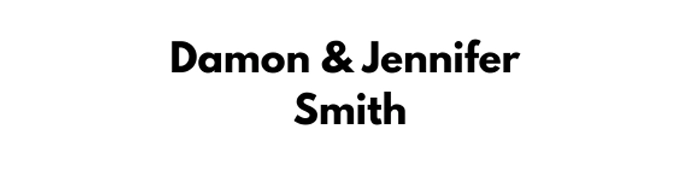 Damon and Jennifer Smith